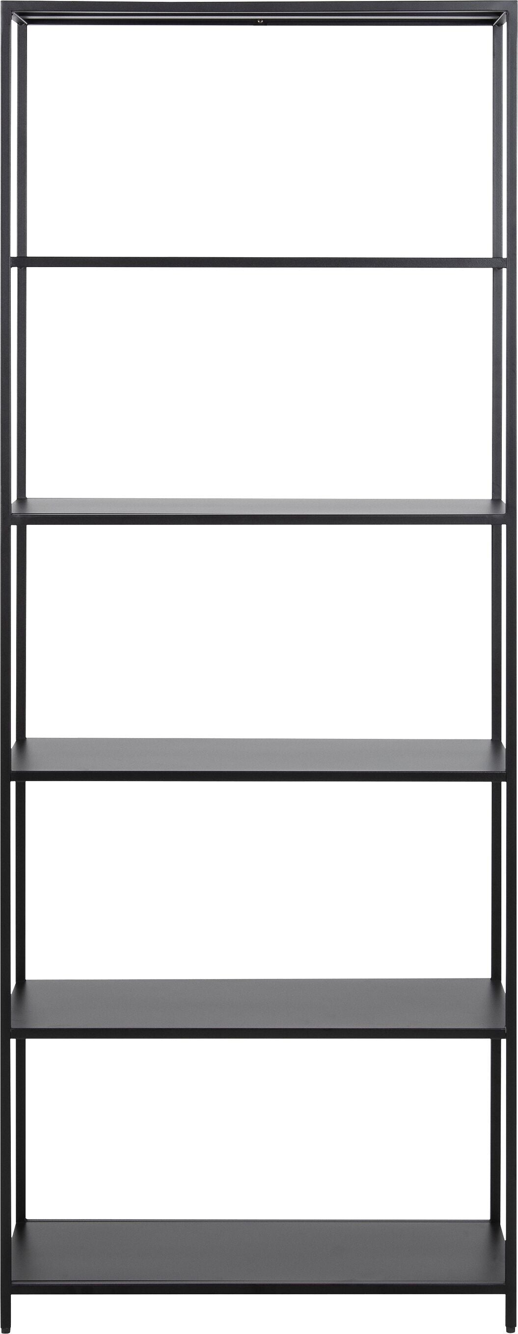 JAXTON Regal - Schwarz / B: 69.5 cm x T: 30.0 cm x H: 185.0 cm