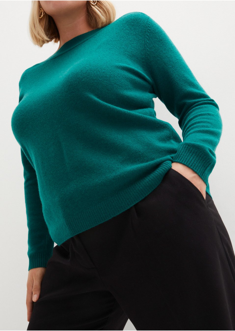 Pull en laine avec teneur en Good Cashmere Standard®