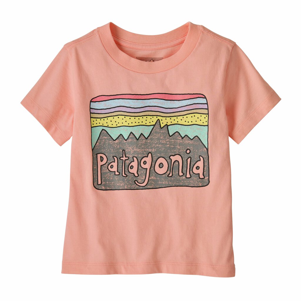 Patagonia Baby Fitz Roy Skies T-Shirt<br>Myk og deilig T-skjorte