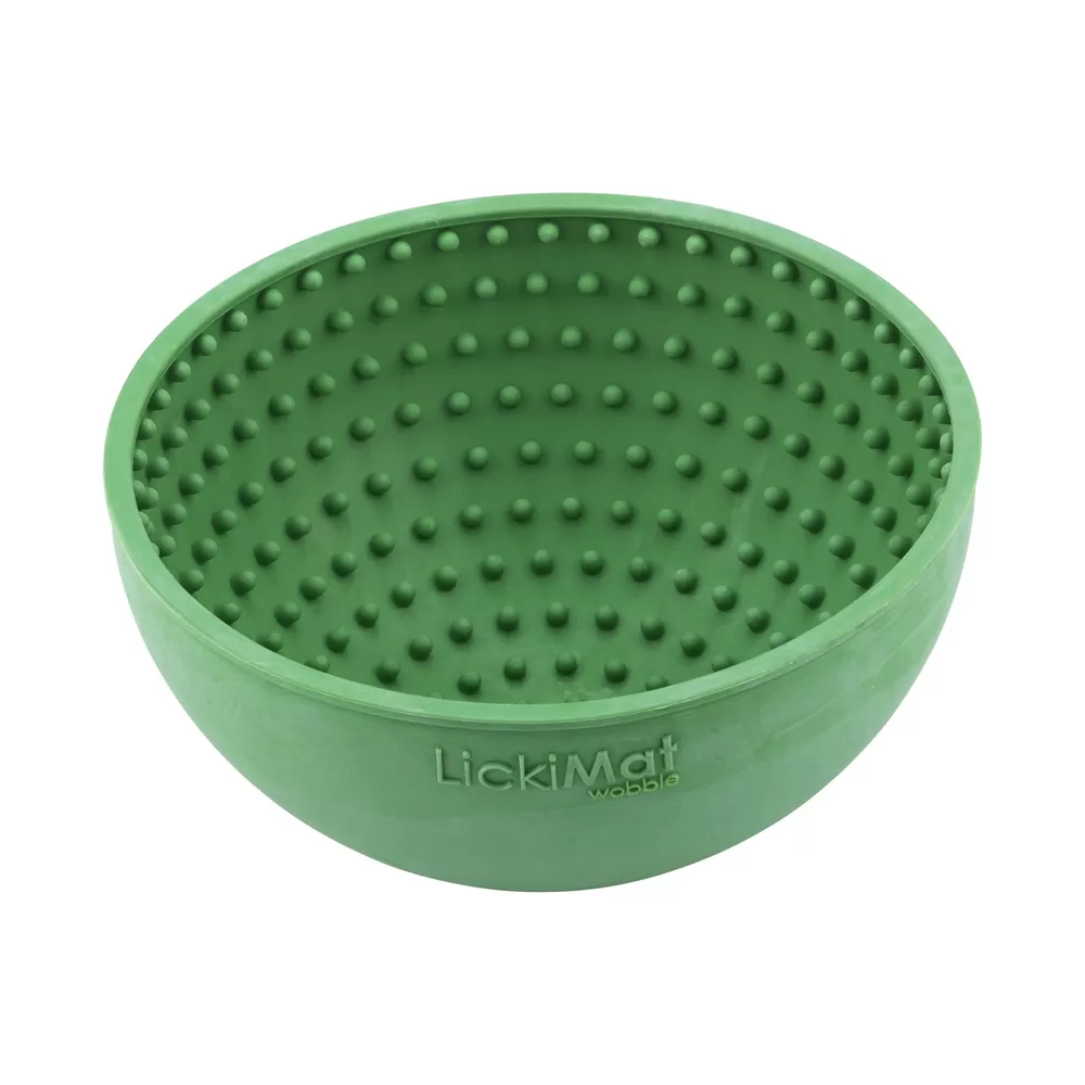 LickiMat Wobble Ø18x8 cm - Grøn