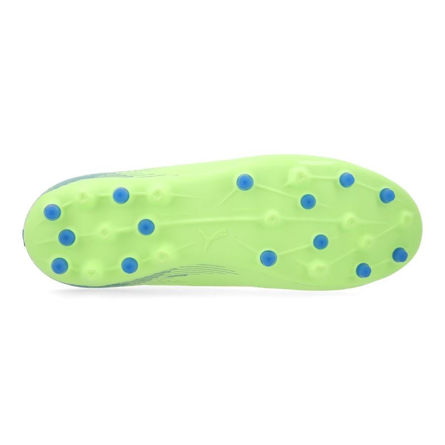 PUMA Ultra 5 Match MG Lights Out - Fizzy Apple/Blanc/Bleu Enfant