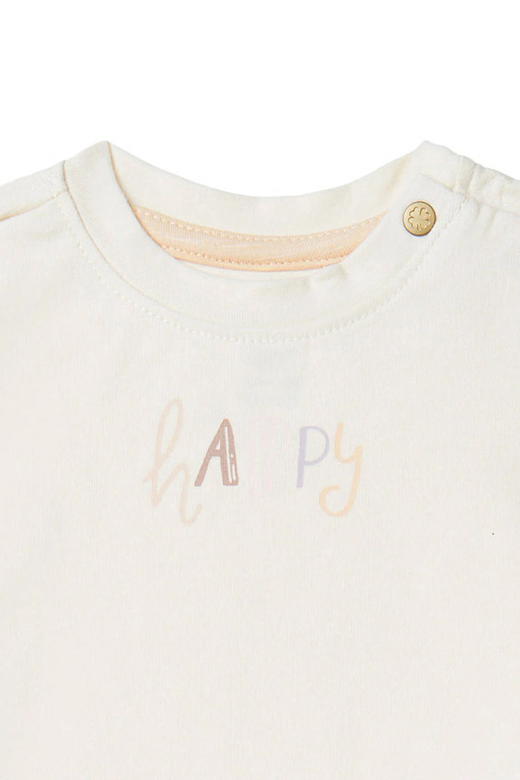Noppies baby T-shirt Cottonwood met tekst wit