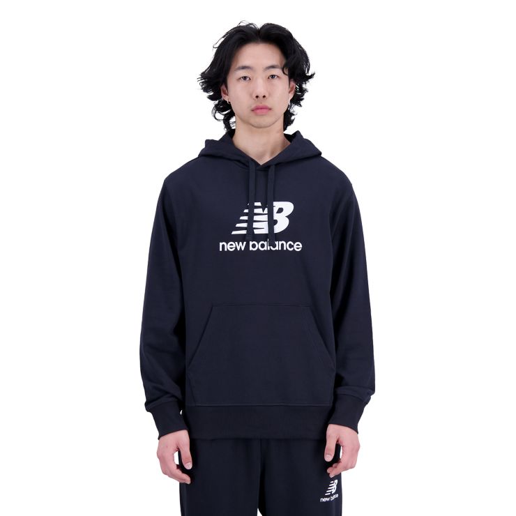 New BalanceEssentials Stacked Logo Hoodie - schwarz