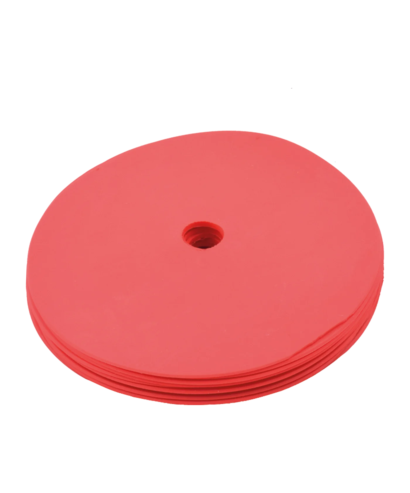 Cawila Gummi Markierungsscheiben 10er Set | rutschfeste Floormarker | 15cm | rot