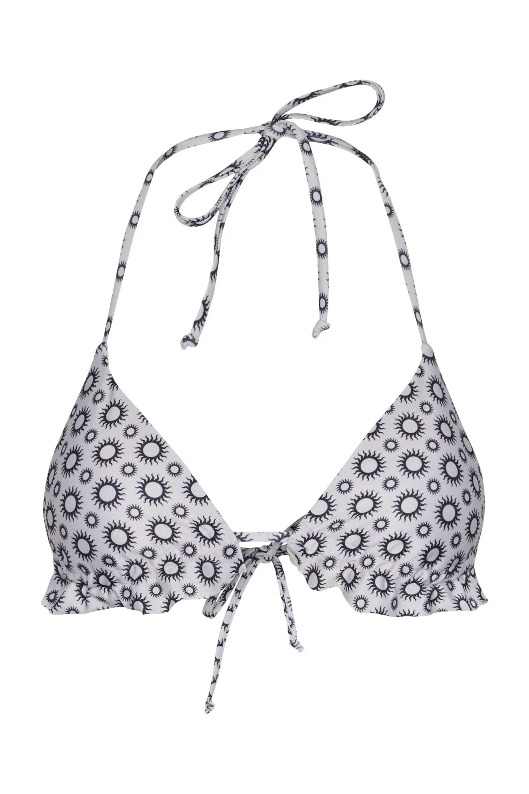 Pieces Pcamanda Bikini Triangle Top Sww 4431821 eggnog solar print