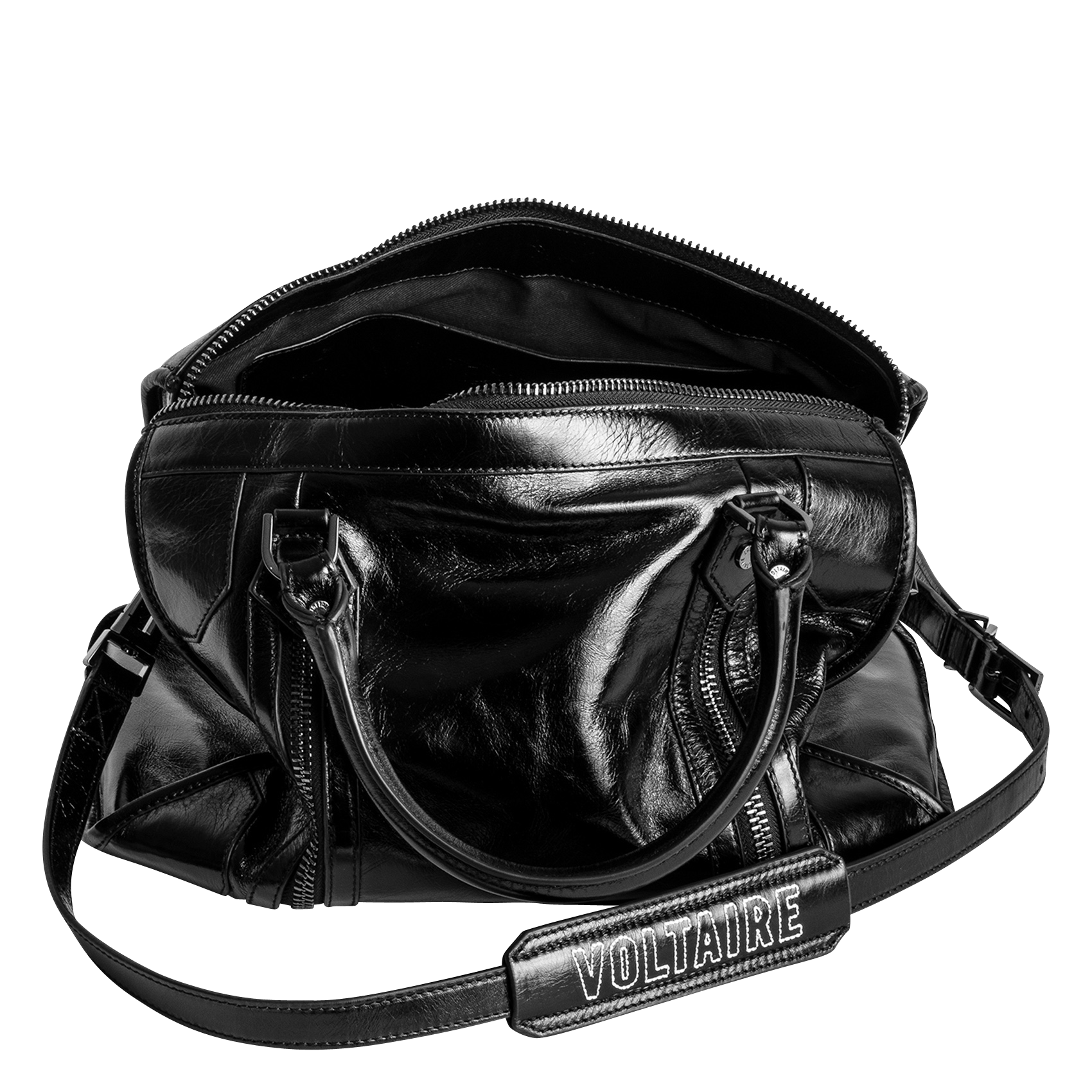 SUNNY MEDIUM 2 - Sac porté main en cuir | Noir