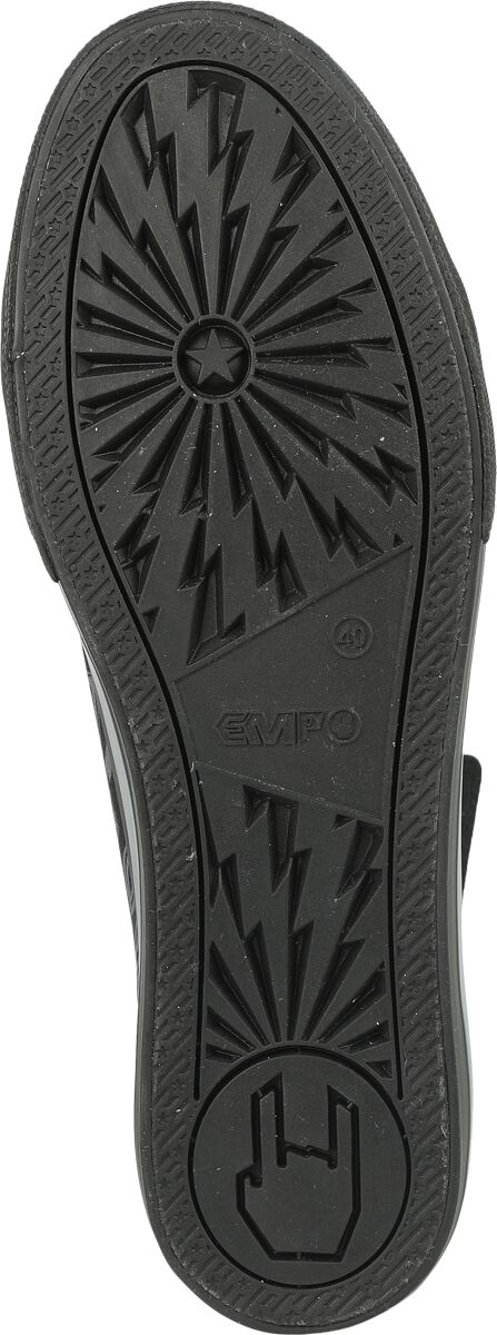 Sneaker with Skull Print | Black Premium by EMP Baskets hautes