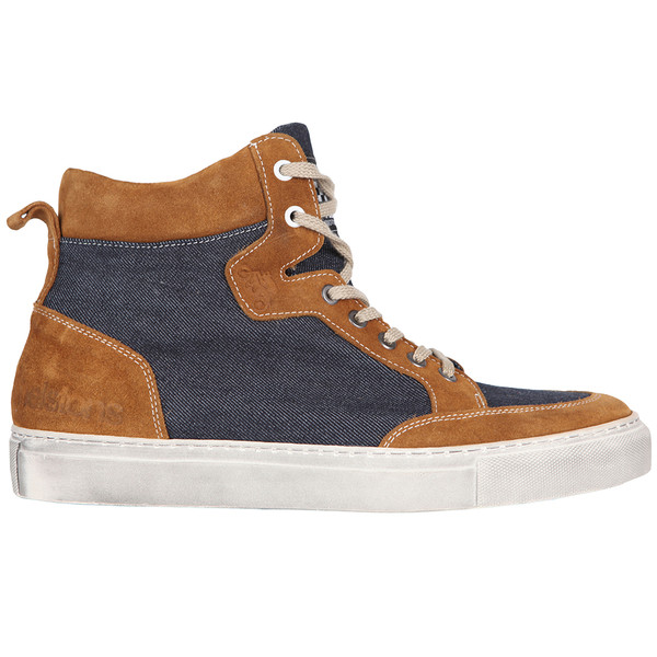 Helstons - Baskets femme Maya Armalith cuir Bleu / Marron