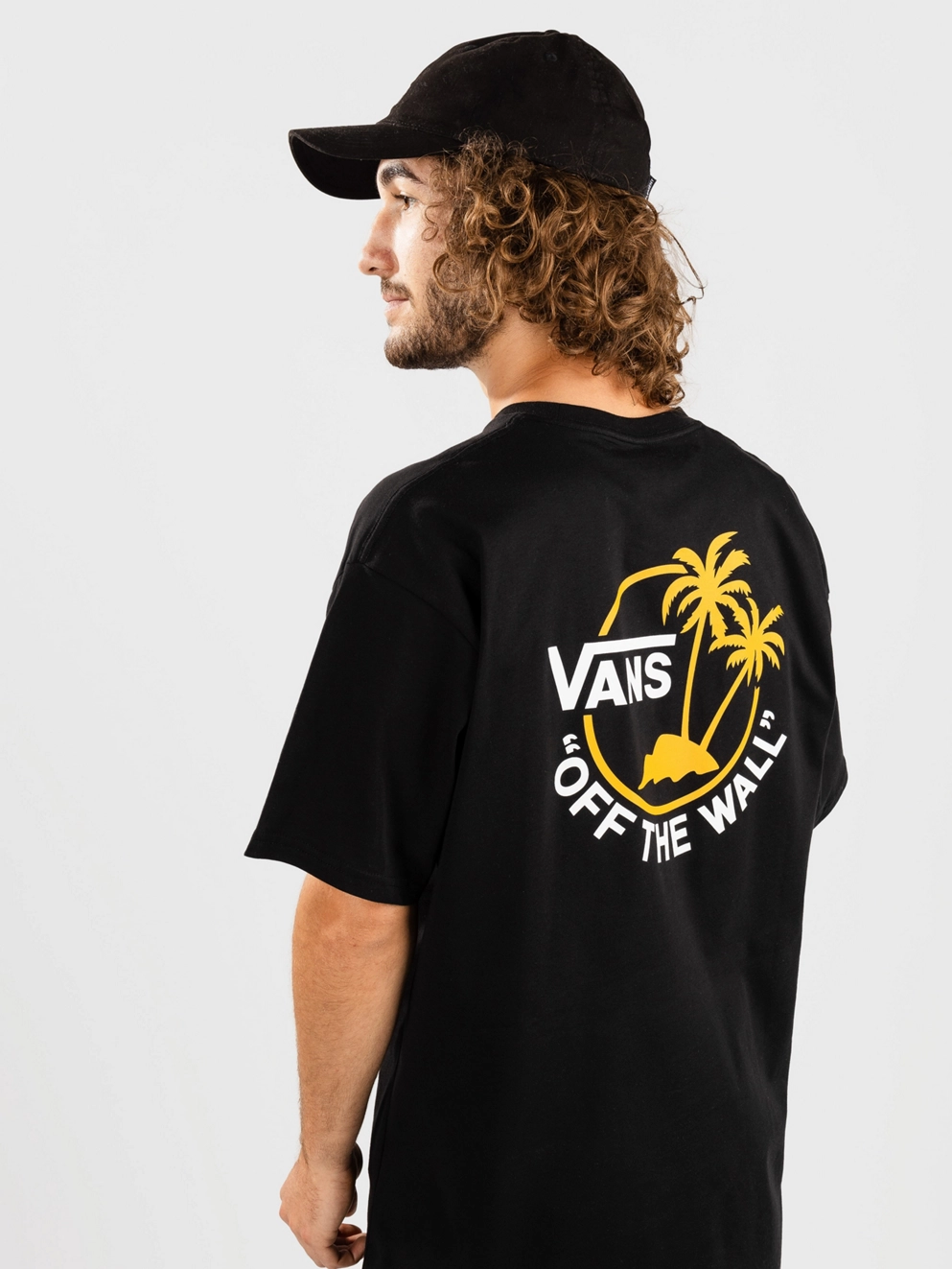 Vans Classic Mini Dual Palm T-Shirt black/golden yellow