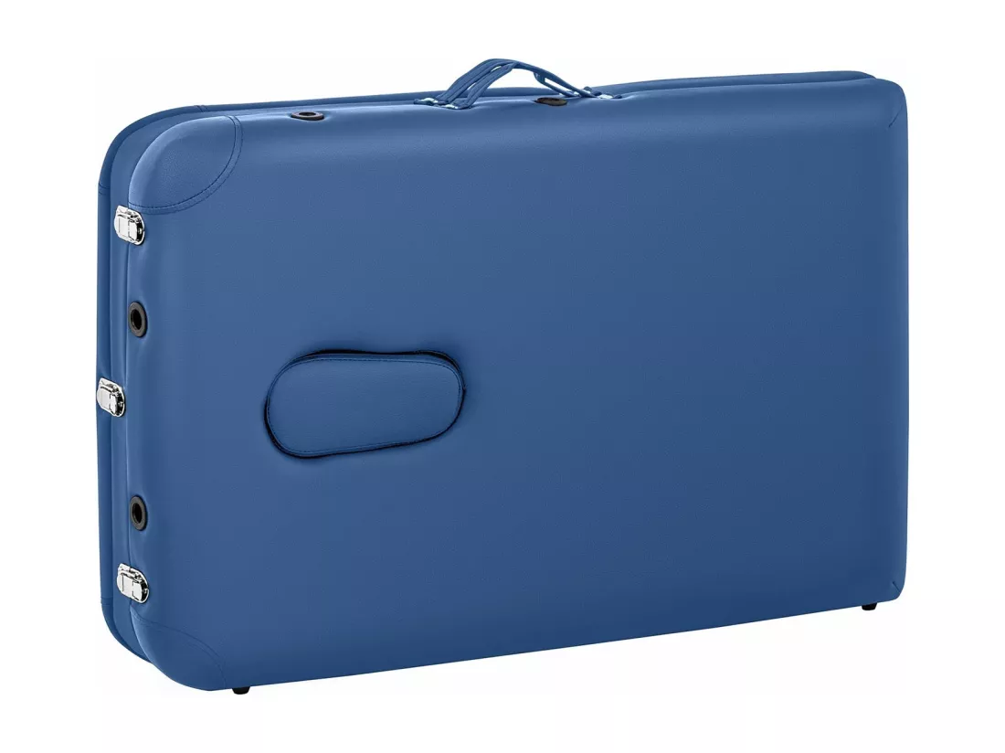 Table lit de massage PVC bleue 213.5 x 81 x 70 cm 14_0007741