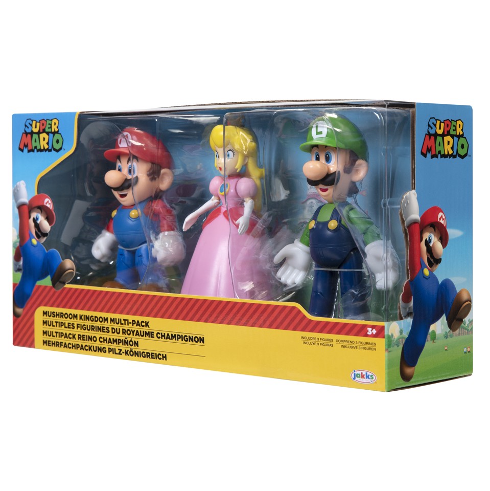 Nintendo - 3-Pak 10cm Mushroom Kingdom Diorama Sæt (64511)