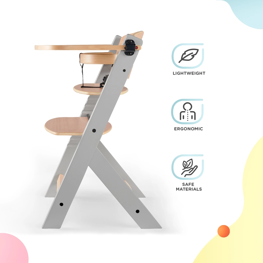 Kinderkraft Hochstuhl ENOCK wooden grey