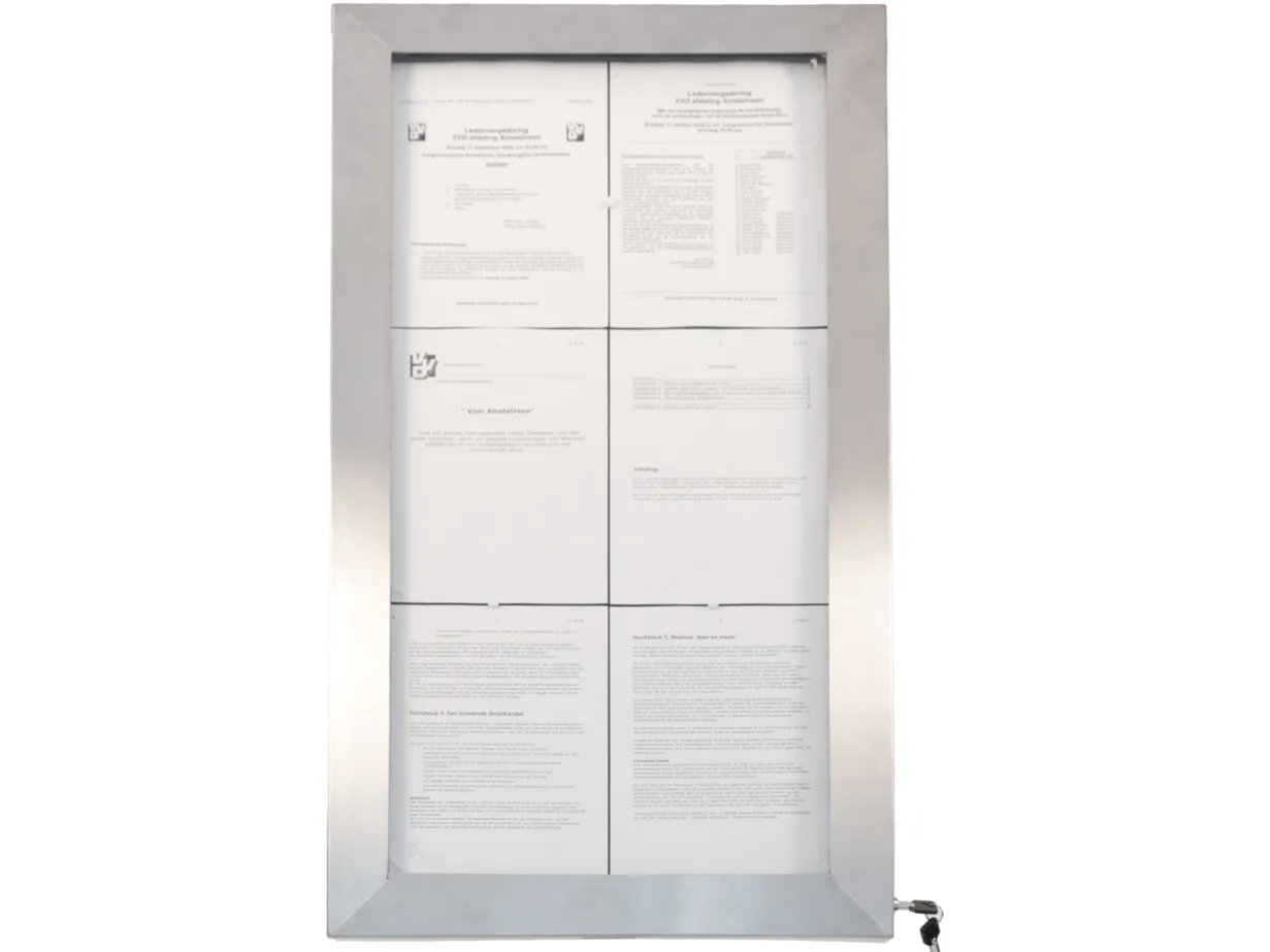 Securit® 6xA4 STAINLESS STEEL informationsdisplay