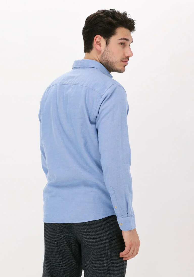 SELECTED HOMME lichtblauwe selected homme casual overhemd slhslimflannel shirt ls w noos