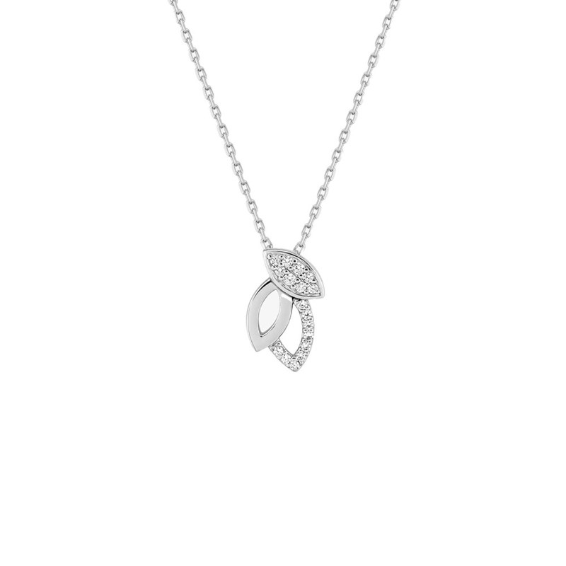 Collier Femme - Oxyde de zirconium - Argent 925 - Longueur : 42 cm