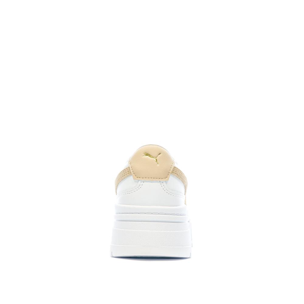 Puma Baskets Blanc/Beige Femme Puma Mayze Stack