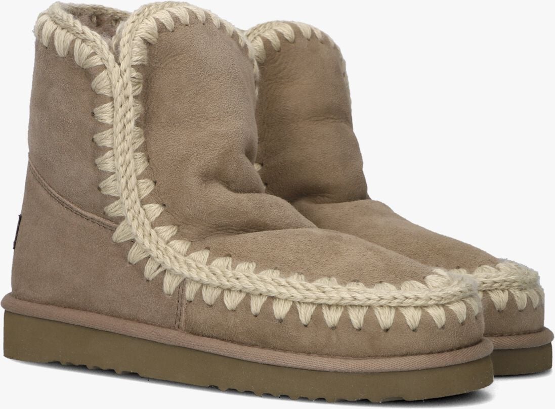 taupe mou vachtlaarzen eskimo 18 glitter logo