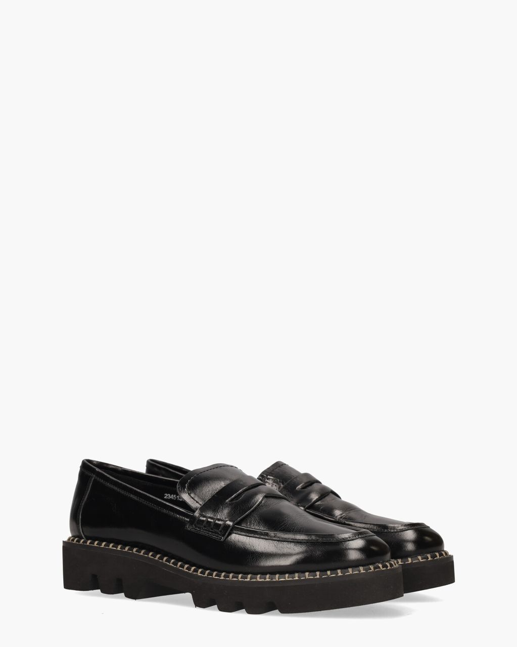 Di Lauro Pearl Zwart Damesloafers