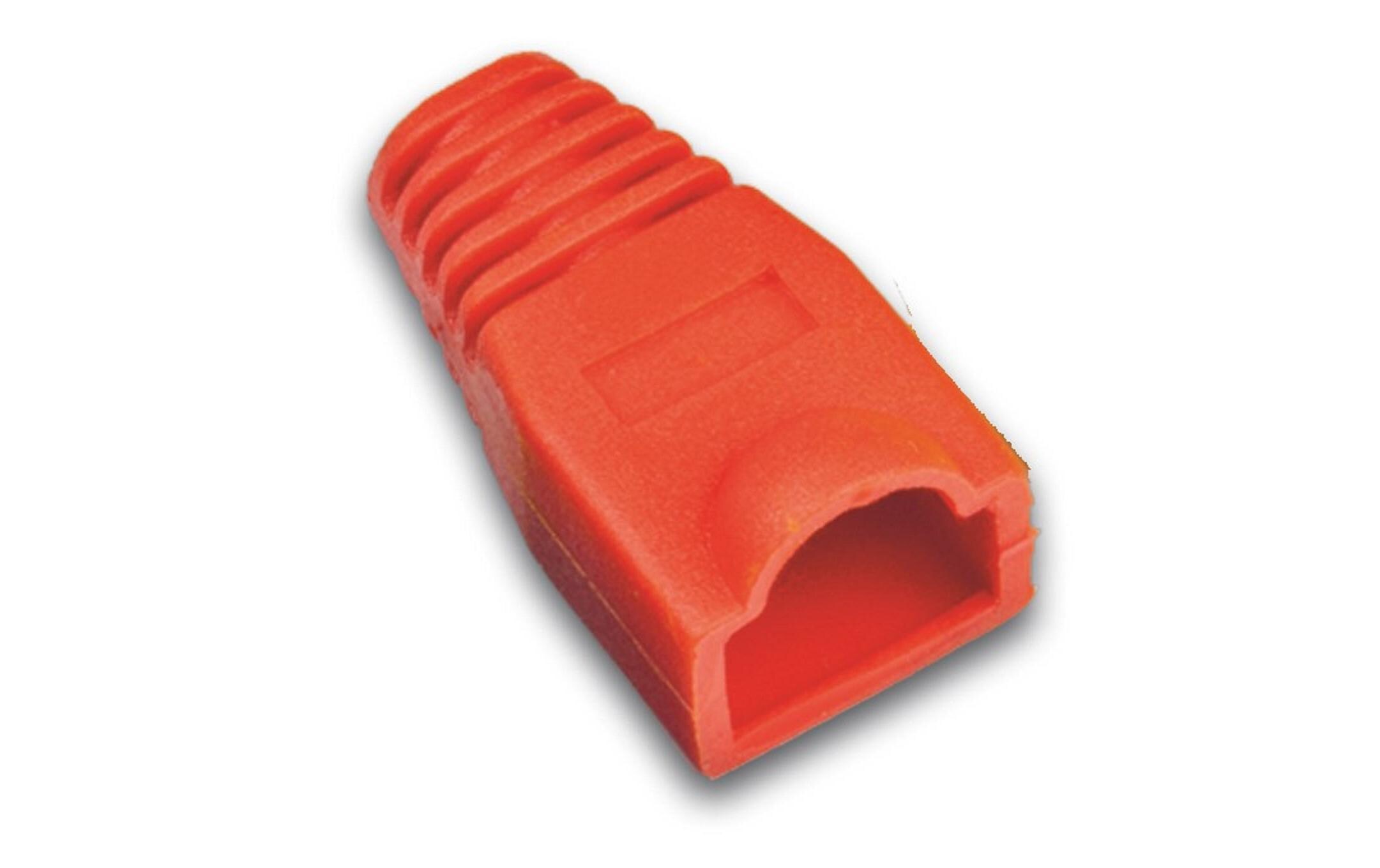 Knickschutztülle RJ-45 Rot, 100 StückKnickschutztülle