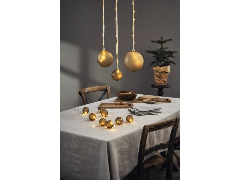 Star Trading Glasdekoration Kugel Bliss, 15 cm, Gold Glaskugel