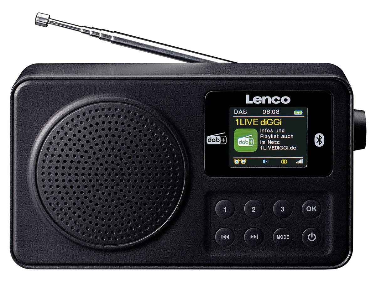 Lenco PDR-033BK draagbare digitale radio