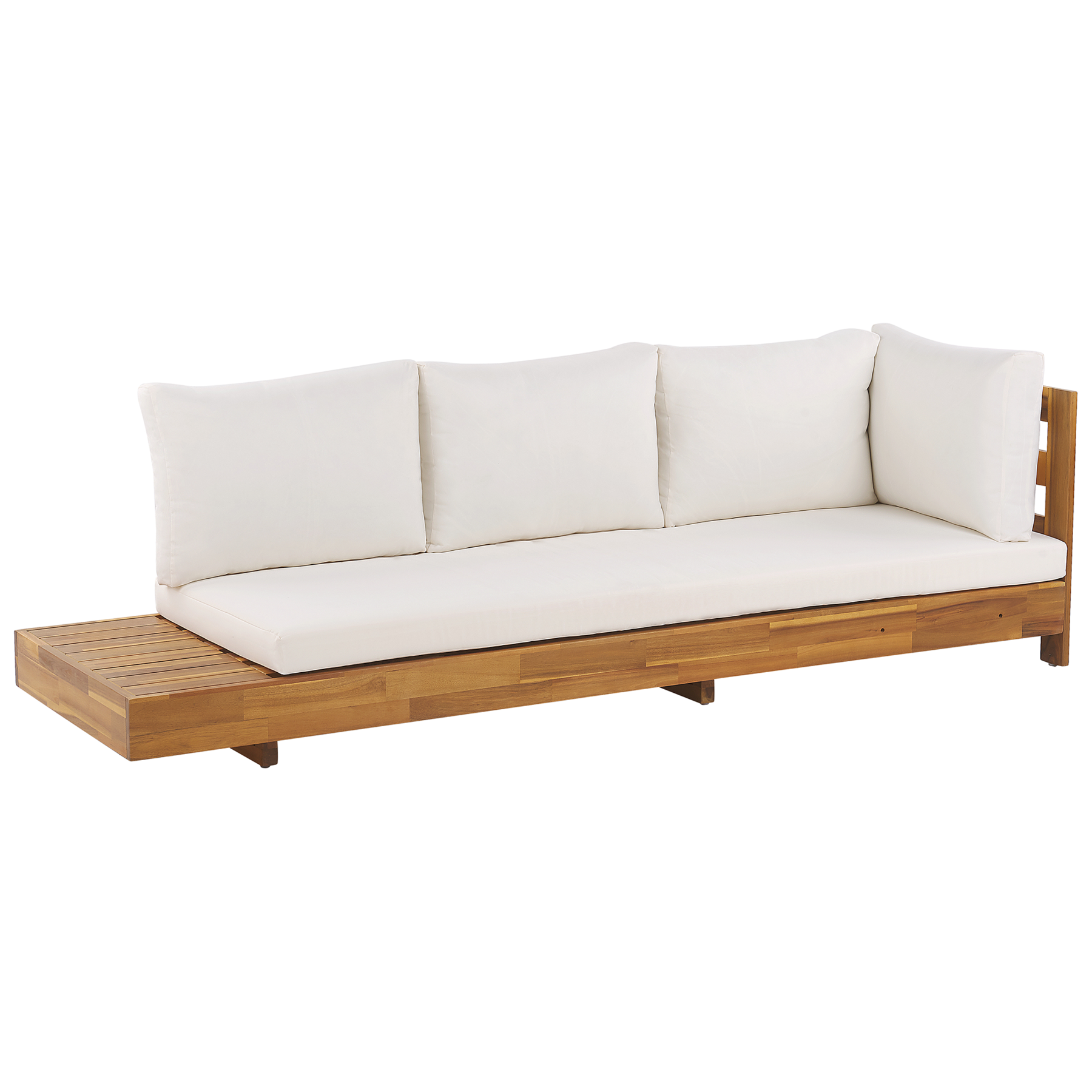 Beliani-MARETTIMO-Loungeset-Gebroken wit-Linkszijdig-Acaciahout