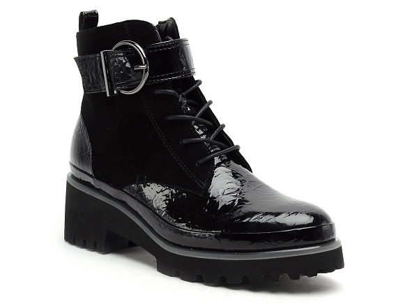 Fugitive boots bottine plates femme krecy noir