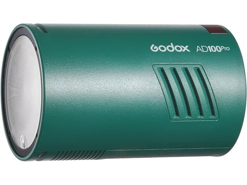 Godox Blitzgerät AD100 PRO Grün Kompakter Taschenblitz mit 100 Ws Leistung und Lithium-Ionen-Akku
