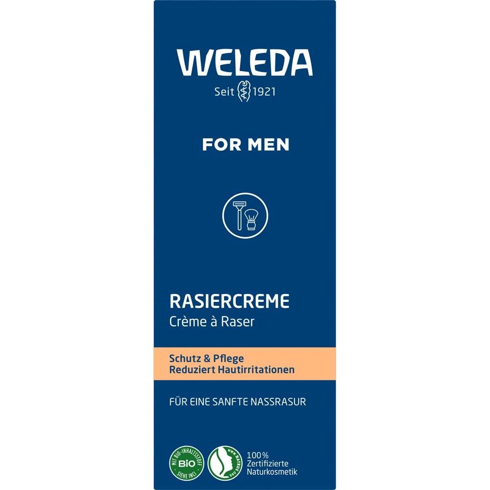 Weleda Rasiercreme  - Sanfter Schaum für eine schonende Nassrasur. Schützt und pflegt die Haut