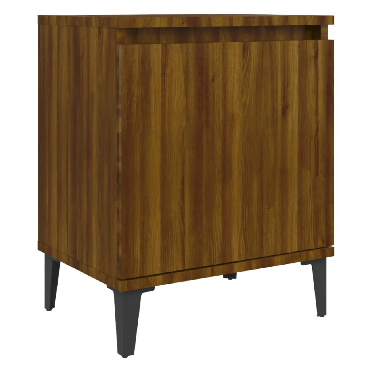 vidaXL Table de chevet - Chêne Marron