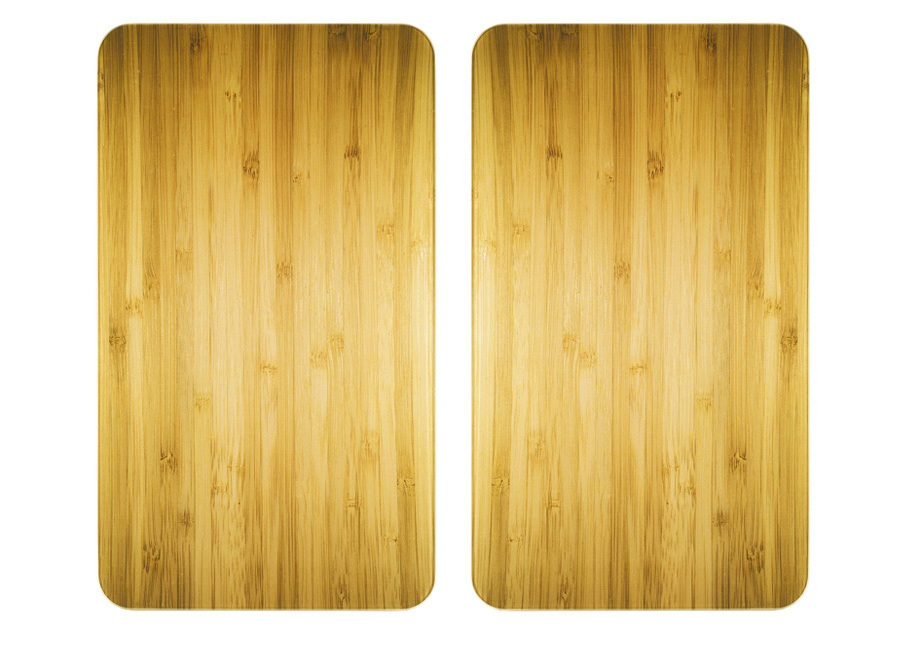 Herdabdeckplatten in Holzoptik, 2er-Set