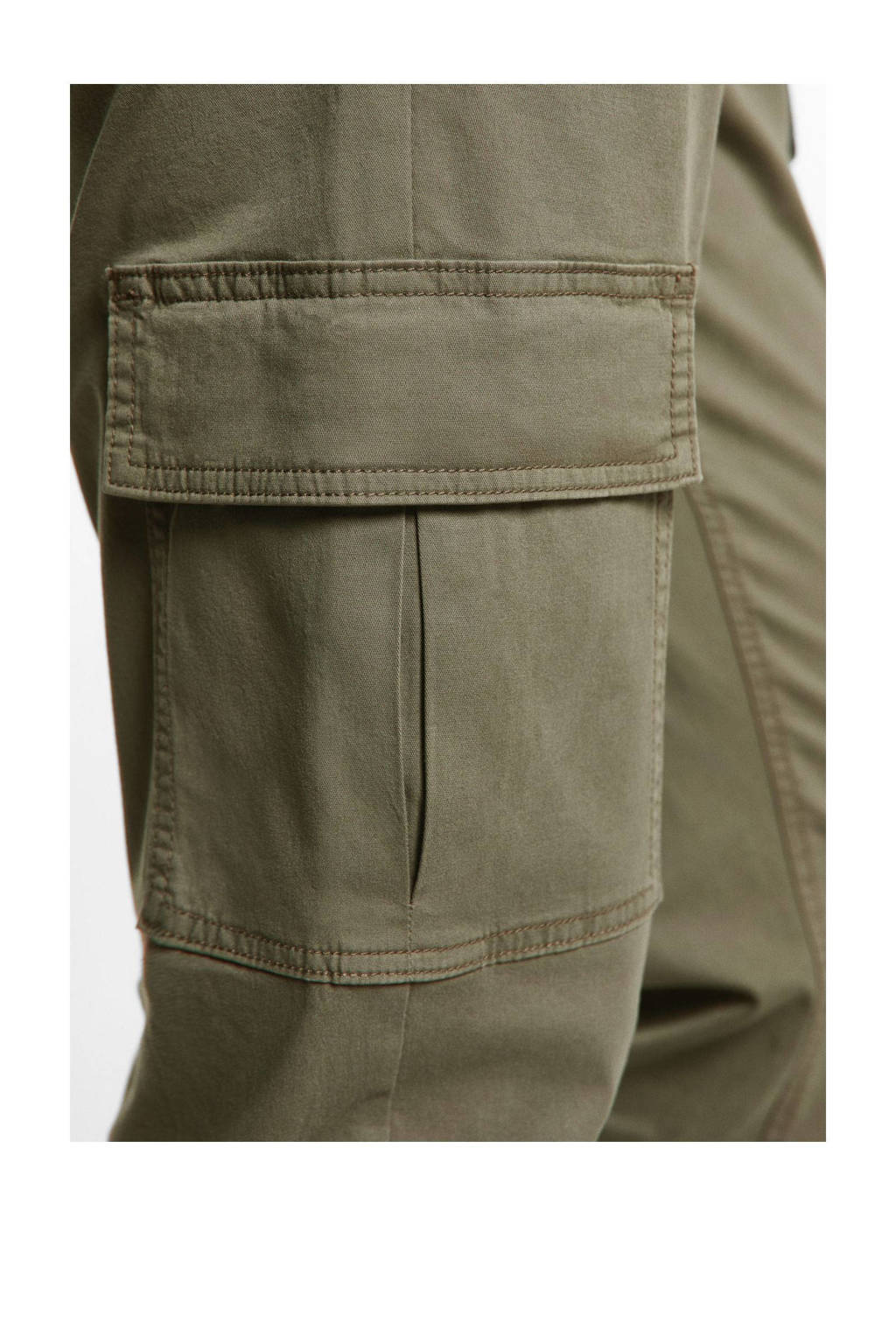 MANGO TEEN cargo broek groen