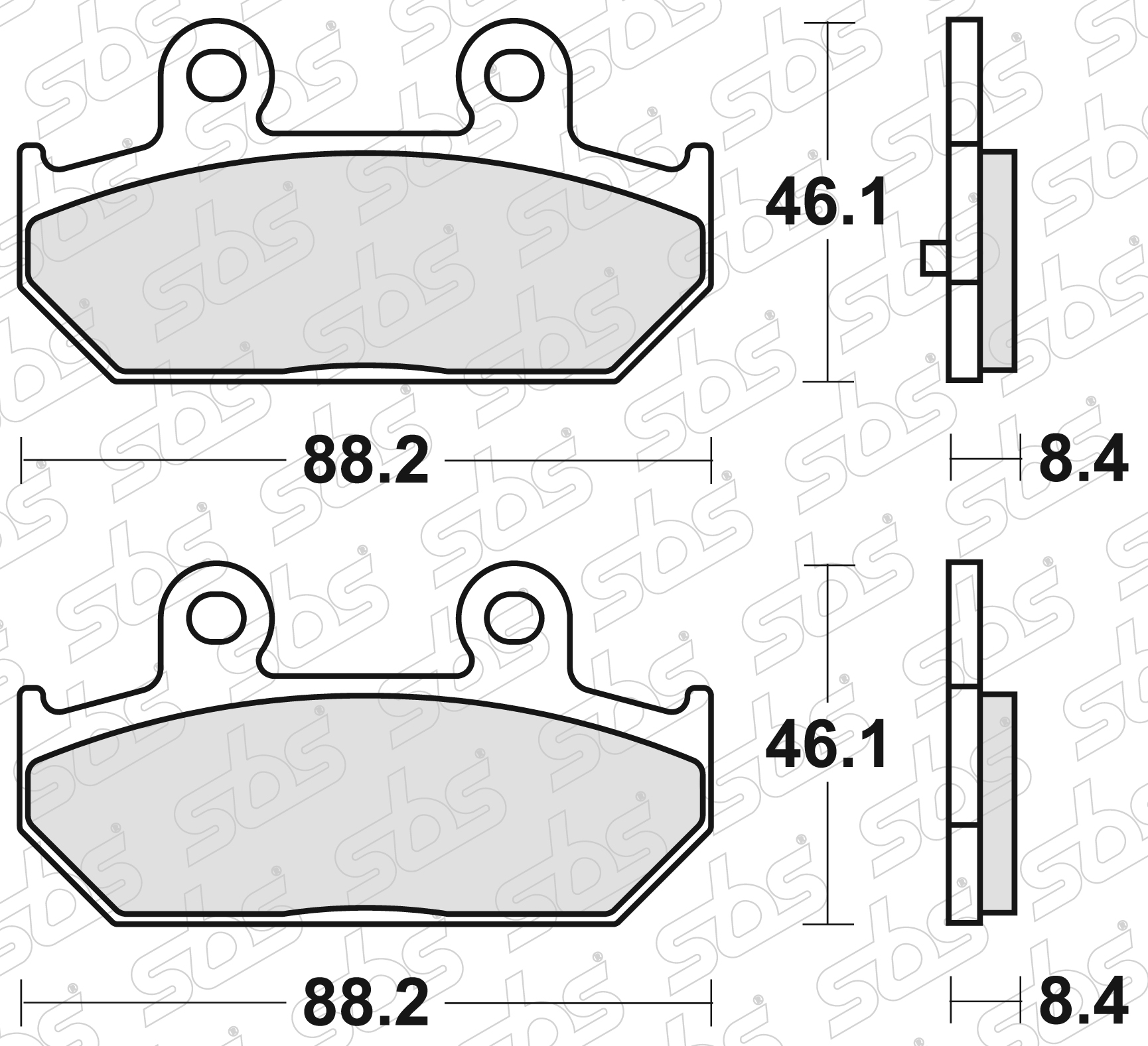 SBS - Plaquettes de frein 182 MS