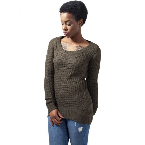 Urban Classics Sweatshirt Long Verde S Mulher