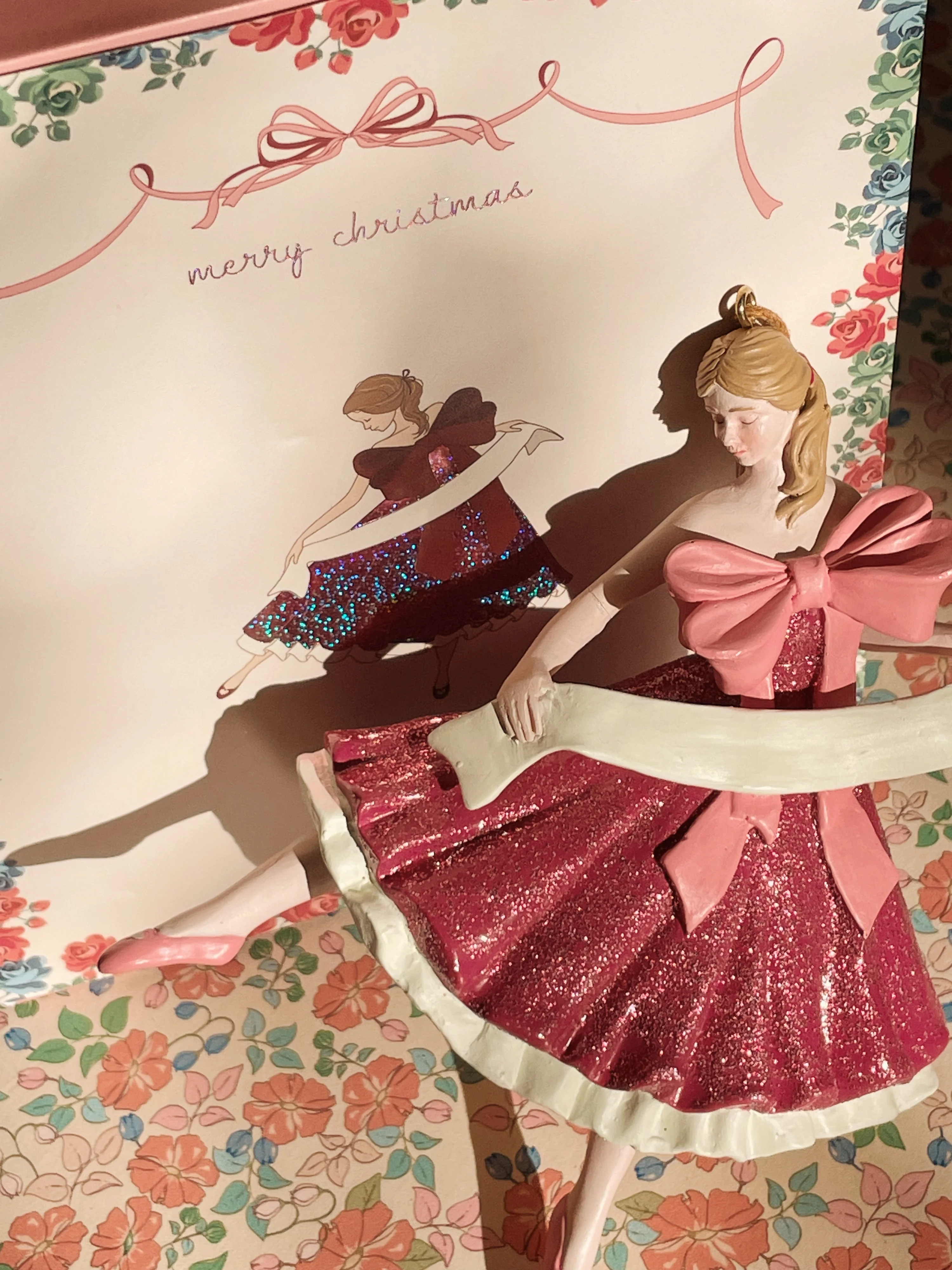 Christmas bow ballerina - bow ballerina - OS