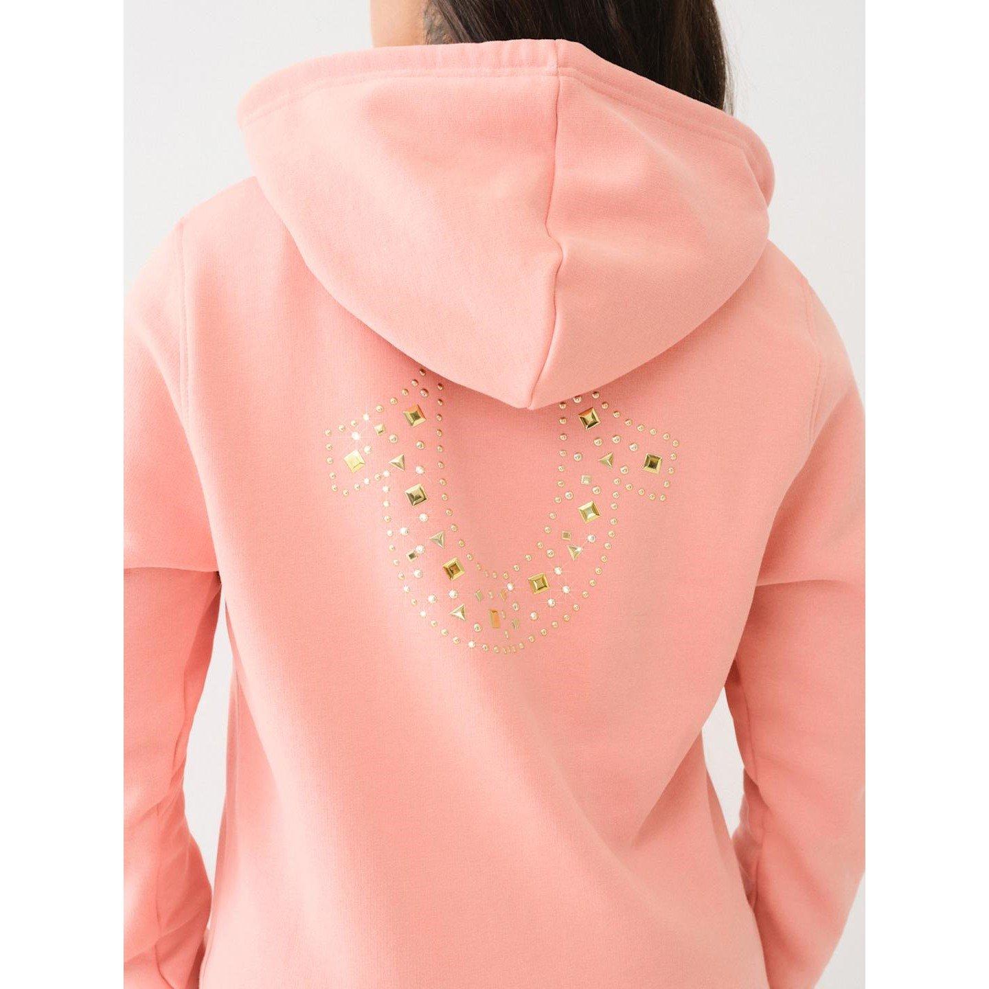 True Religion TR Horseshoe Zip Up Hoodie Womens