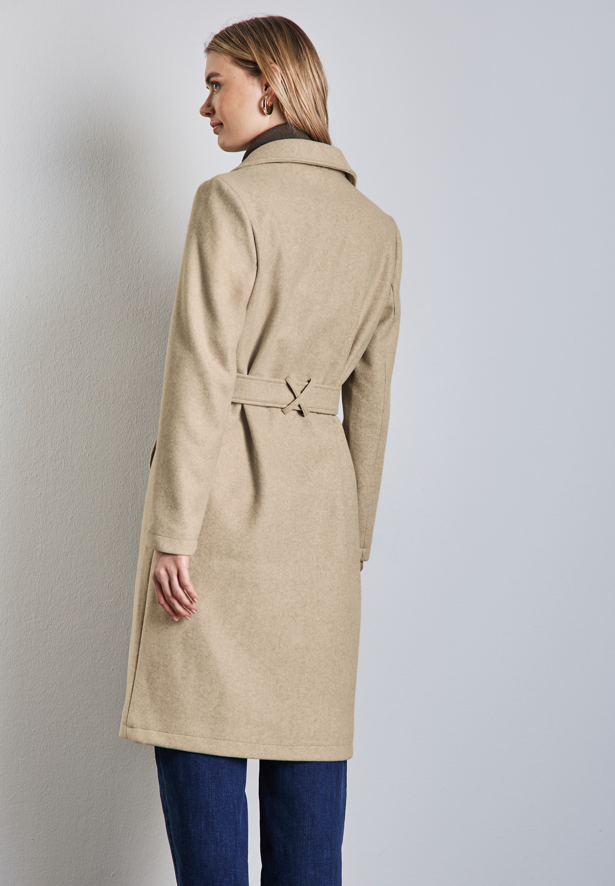 STREET ONE Kurzjacke mit Gürtel zum Taillieren