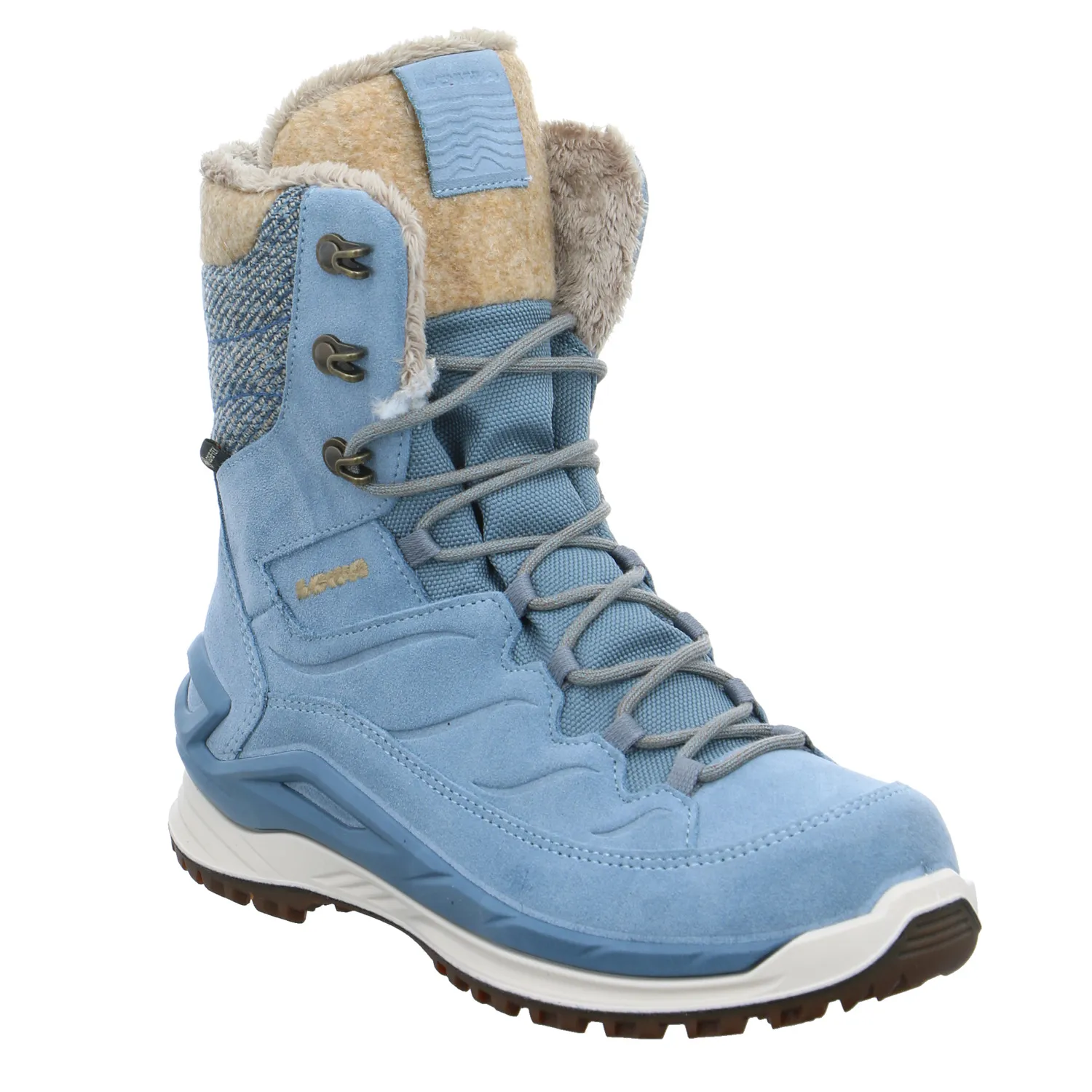 LOWA Snowboots Damen Hellblau Synthetik