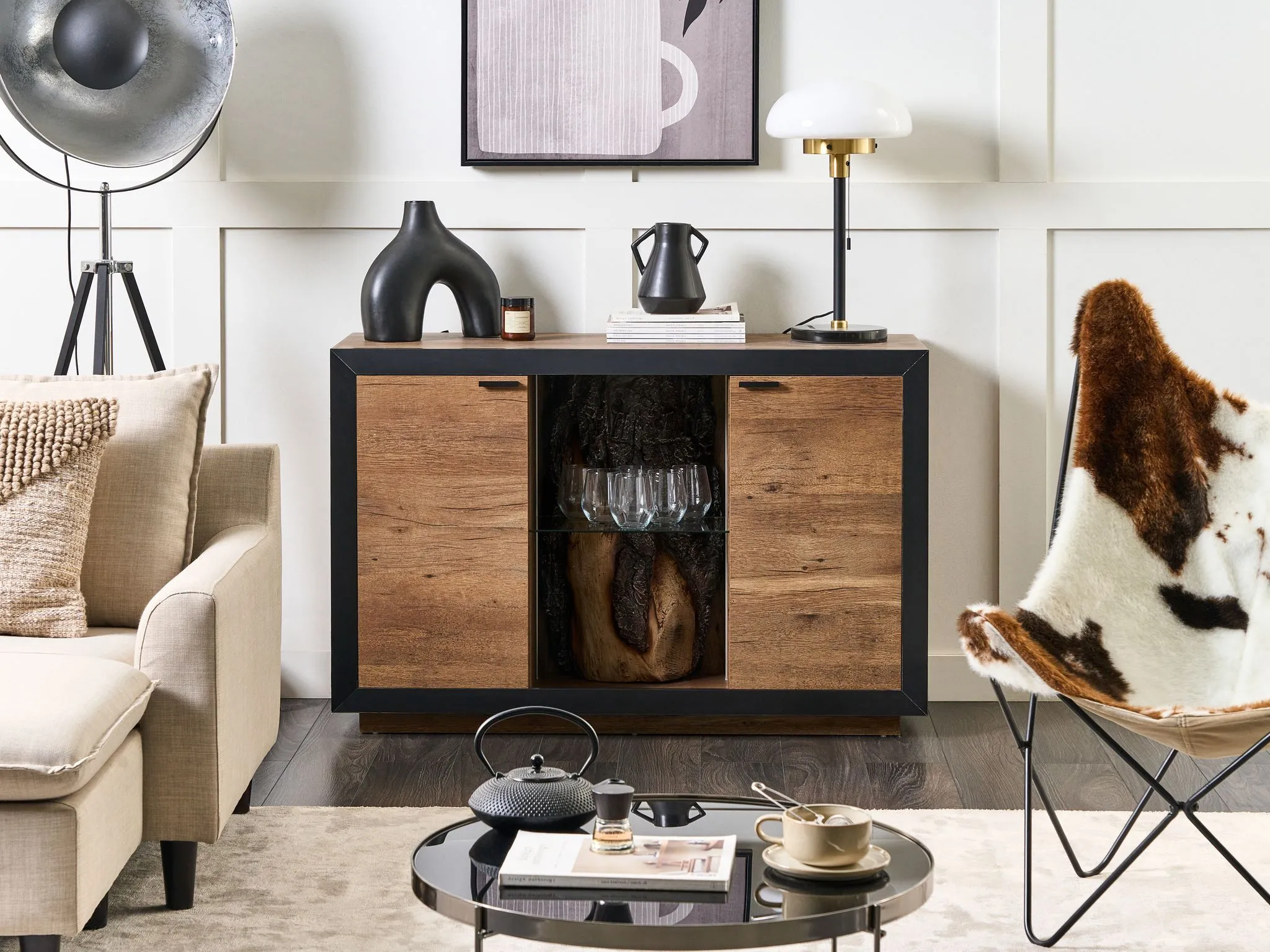 Kast MARANA Bruin/zwart