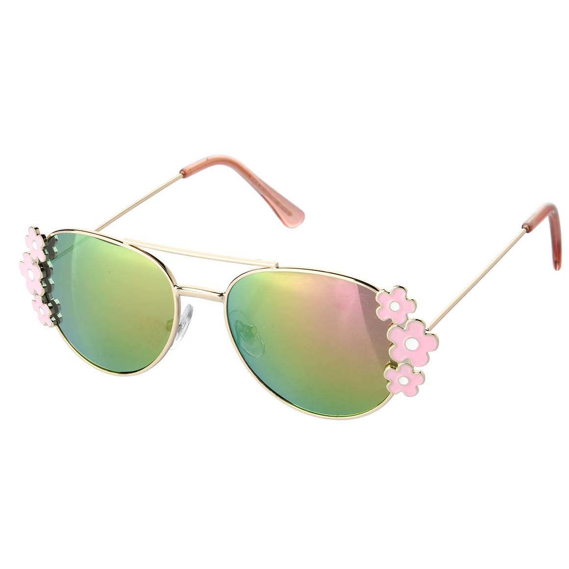 Topolino Mädchen Sonnenbrille mit Metallfassung rosa / gold