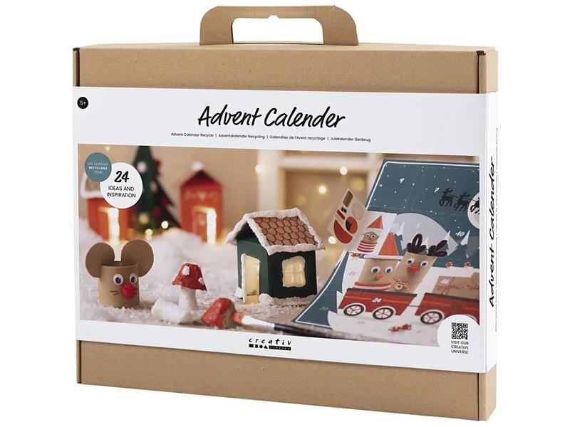 Creativ Company Adventskalender Bastelprojekte Recycling Adventskalender mit neuen Bastelprojekten