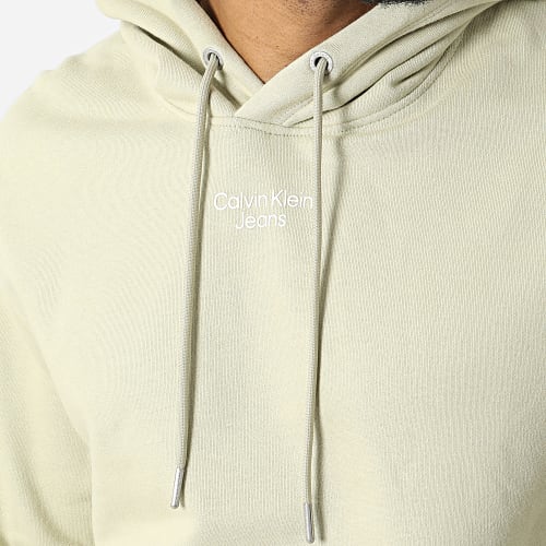 Sweat Capuche Stacked Logo 0604 Beige
