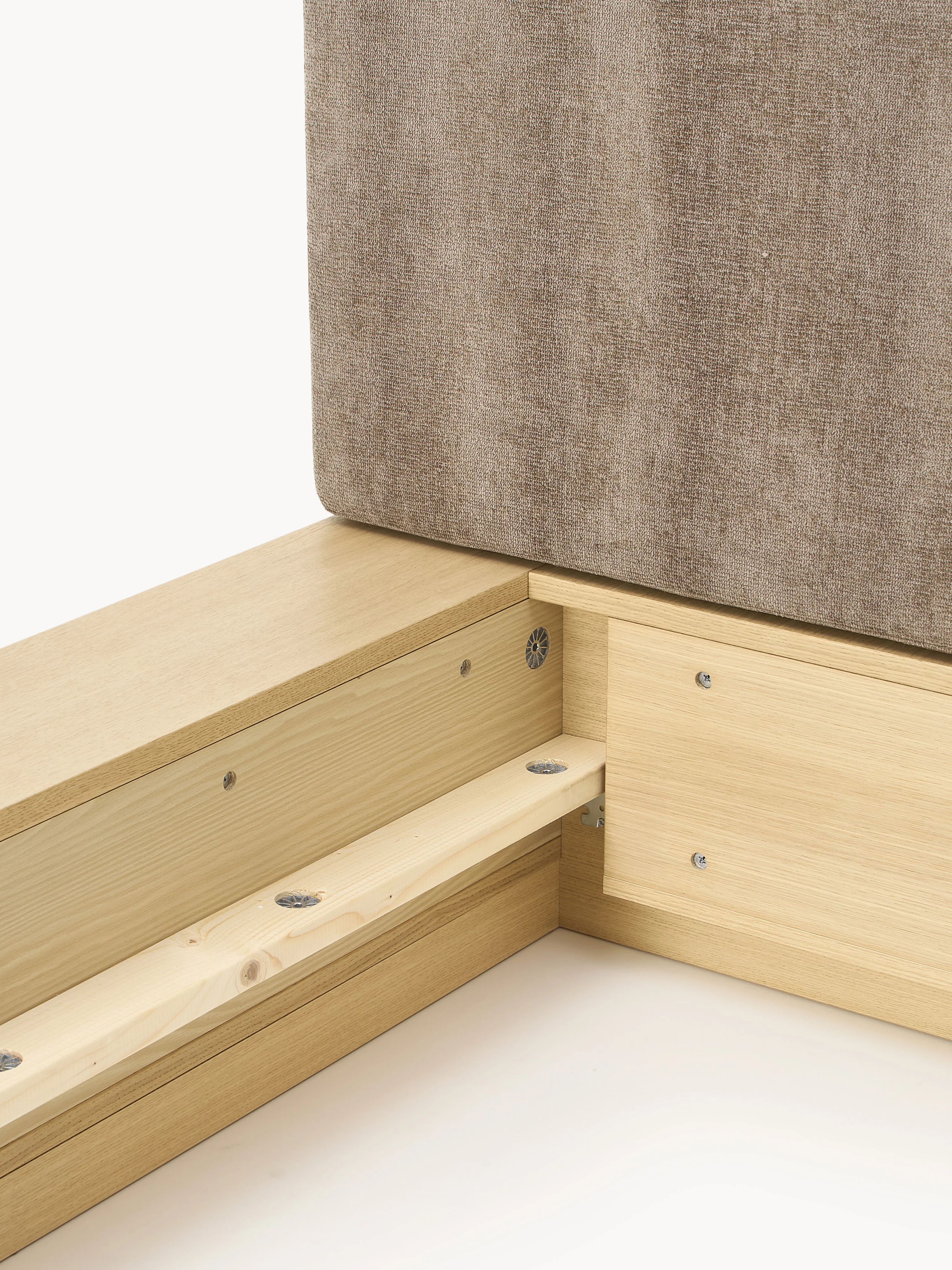 Houten bed Clark met bank en zijplanken