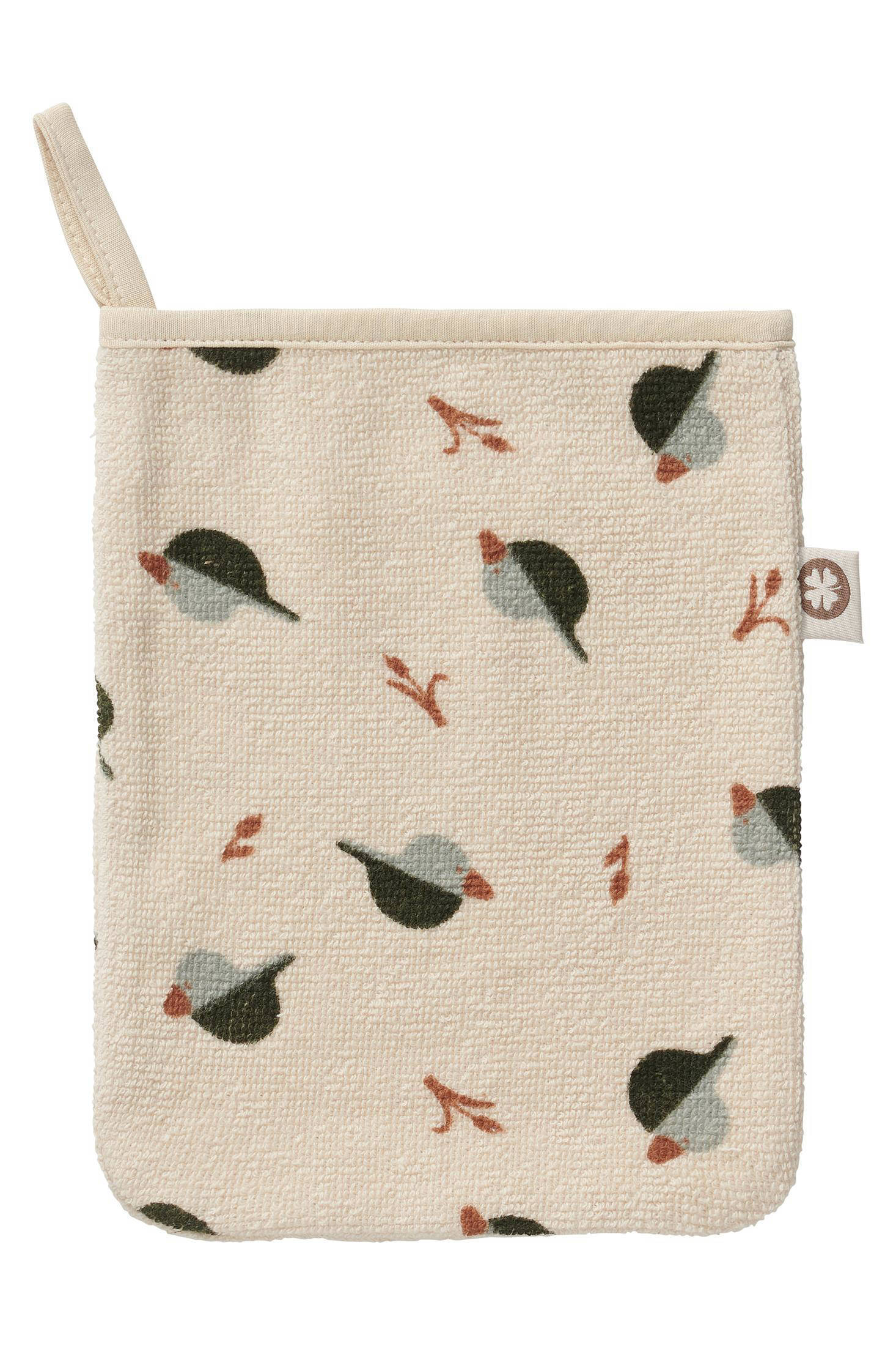 Noppies Printed duck terry washandje - set van 2
