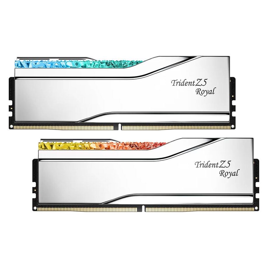 G.Skill Trident Z5 Royal 32 Go (2 x 16 Go) DDR5 6400 MHz CL32 - Argent