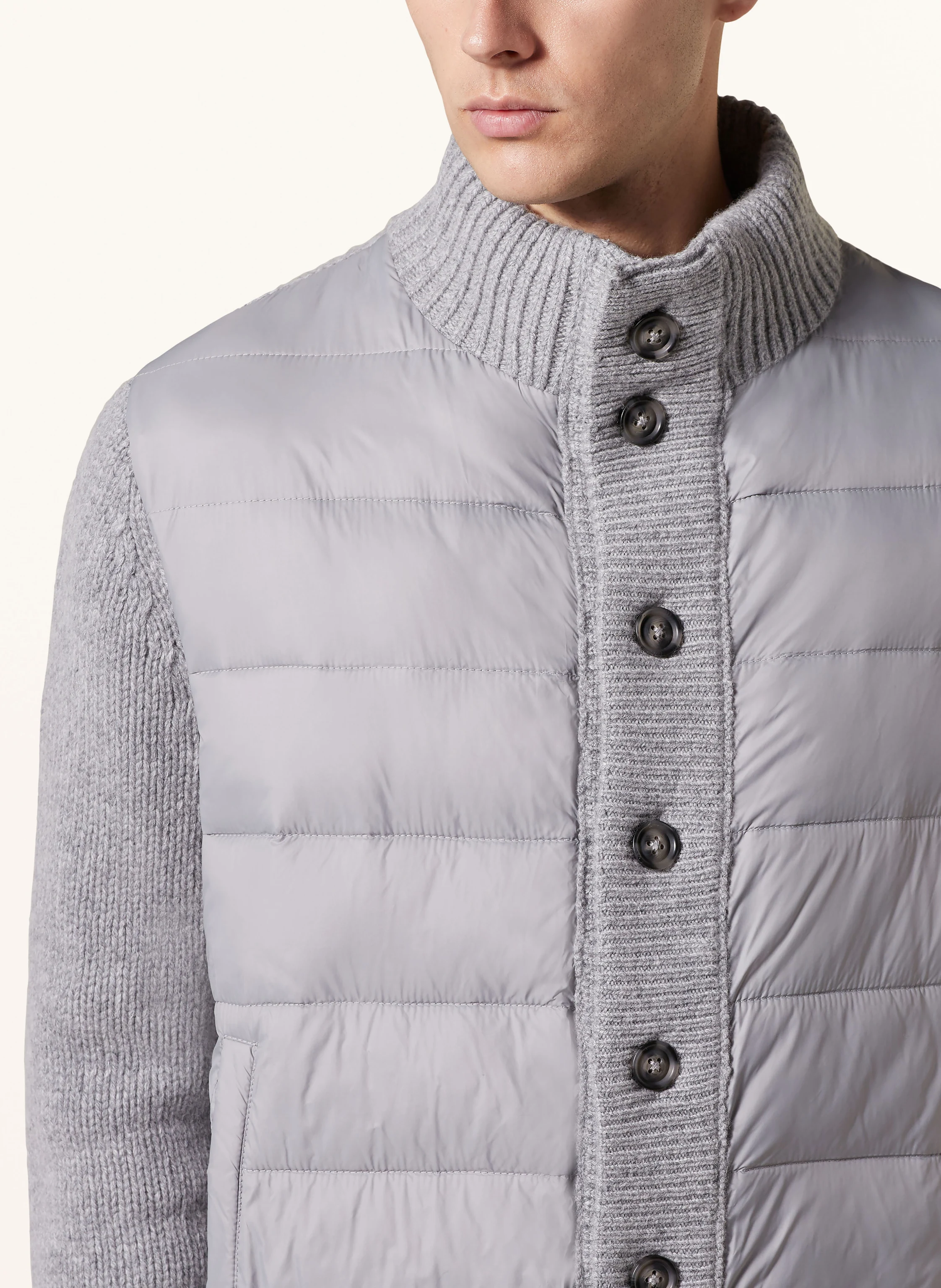 STROKESMAN'S Strickjacke im Materialmix