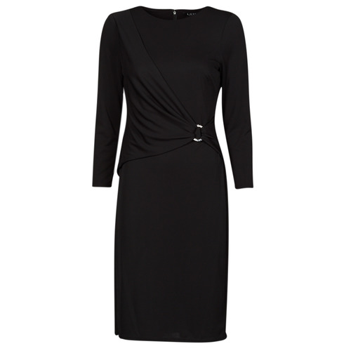 Lauren Ralph Lauren - FABIANA-ELBOW SLEEVE-DAY DRESS Negro