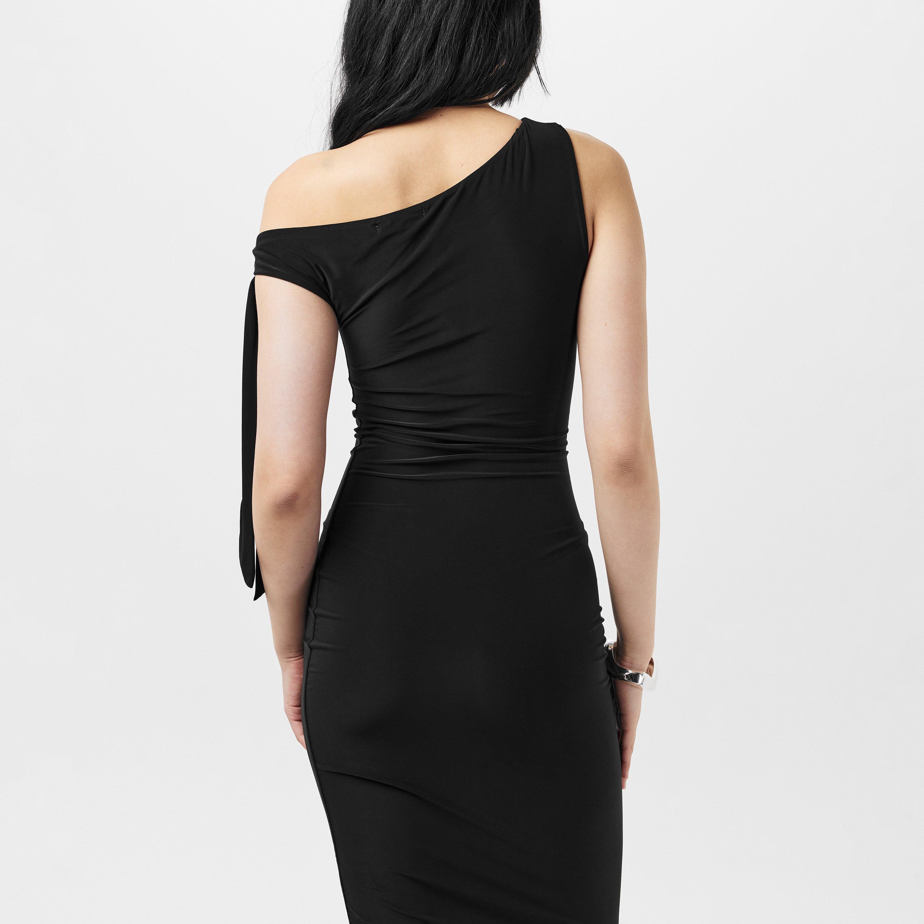 Missy Empire Tie Shoulder Midi Dress