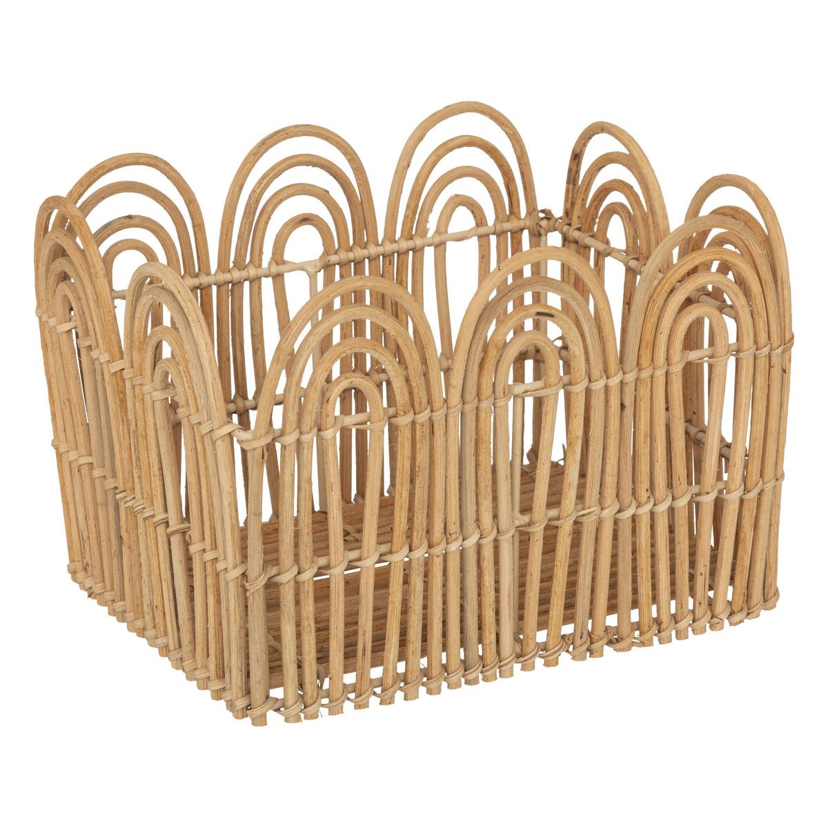 CAISSE CAGETTE LOUR NATUREL D.31X24X19 CM