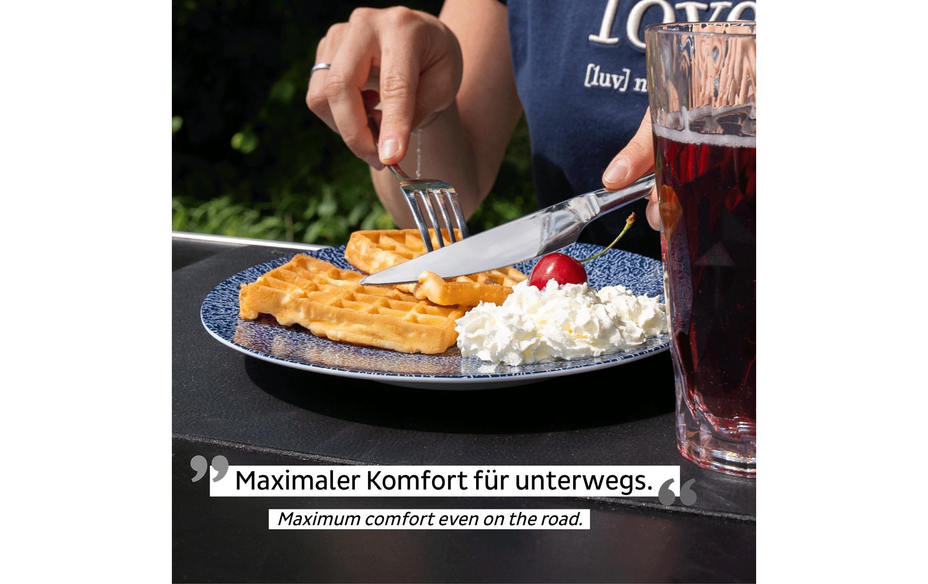Magnet-Frühstücksteller BlauOutdoor Porzellanteller